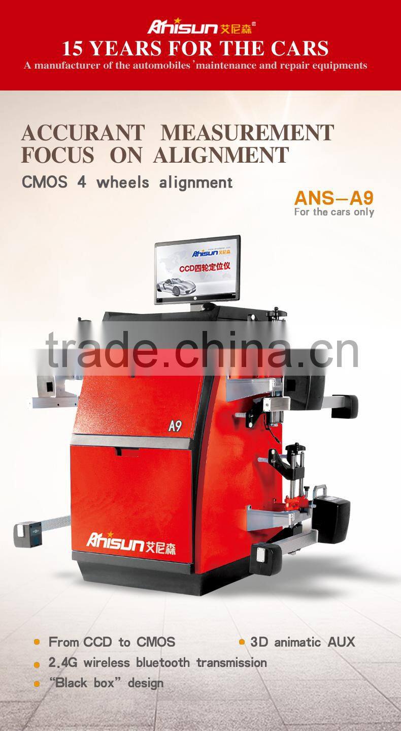 laser ccd wheel aligner/bluetooth wireless wheel alignmet