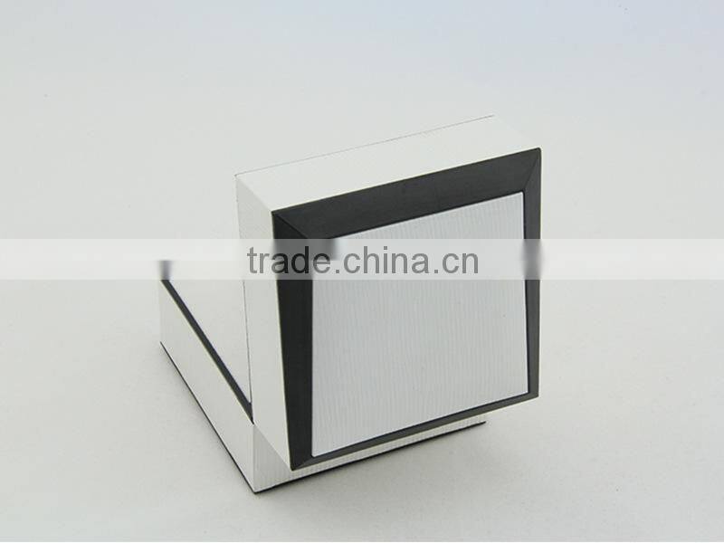 White cheap cardboard clamshell watch box for gift case