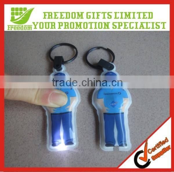 Promotional Gifts Cheap Led Keychain Light With Keyring