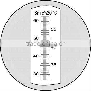 Led Light Hand-held Brix Refractometer RHB-62 ATC