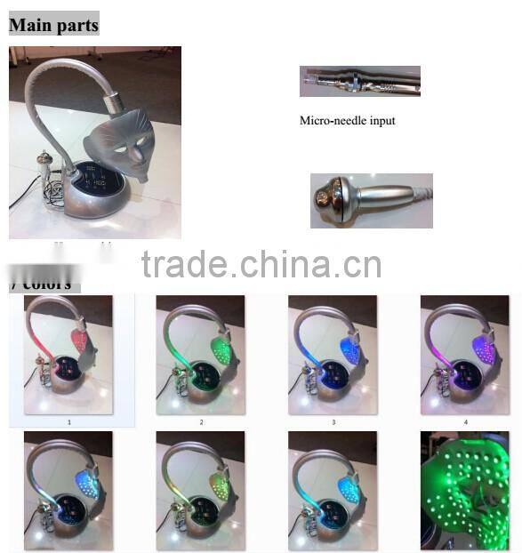 Portable led therapy facial beauty mask for home use