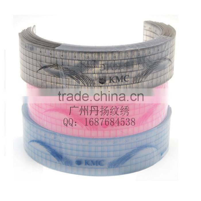 U-type Plastic Tattoo Stencils Permanent Makeup Eyebrow Ruler