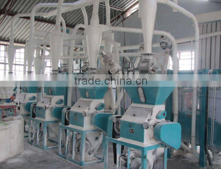 Maize milling machinery with price Shijiazhuang machinery corn flour processing line