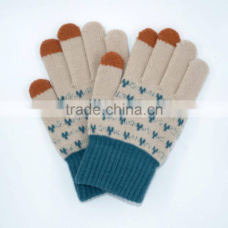 Knit Touchscreen Gloves with Conductive Fingertips for Use with All Touchscreen Electronic Devices