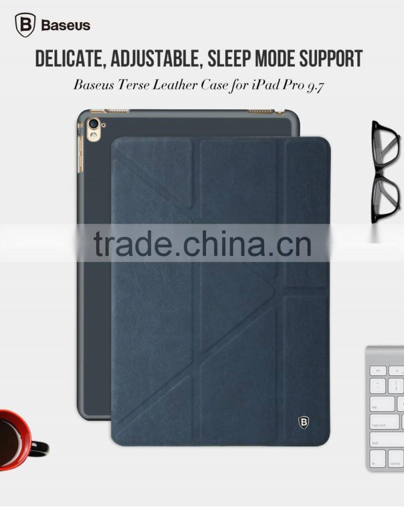 2016 Original Baseus Terse Series Stand Intelligent Flip PU+PC Leather Case for ipad pro smart Case 9.7inch