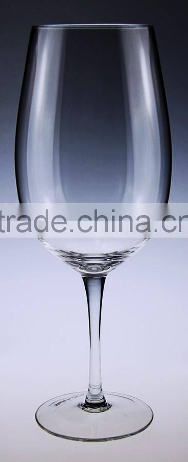 5 ounce size long stem and gentle wine glass with logo customized