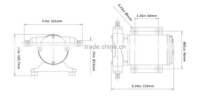 12/24V sel-priming marine drain pump