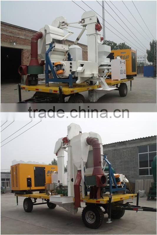 mobile seed cleaning and bagging plant