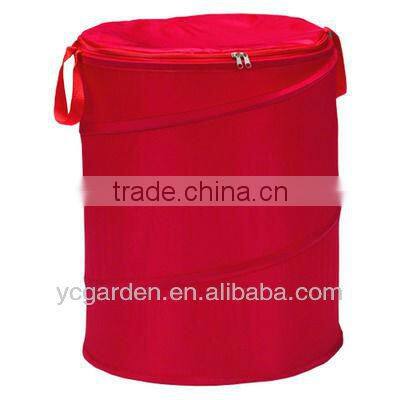 yellow and green 600D OXFORD printed pop up bag