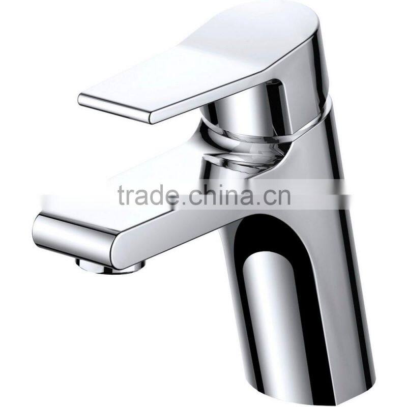 Deck Mounted Brass Single Level Basin Faucet For Bathroom