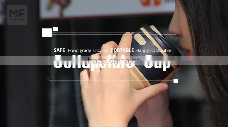 Colorful soft non-toxic collapsible silicone mugs for sublimation