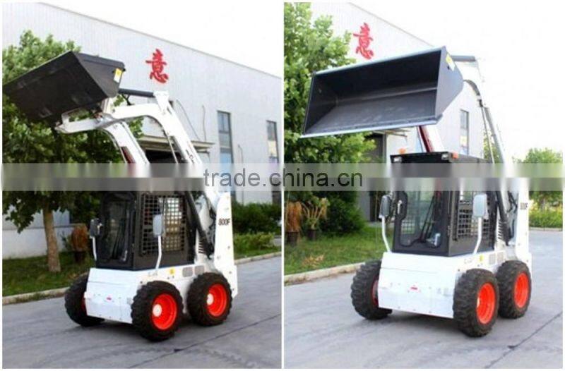 800F WECAN Mini Skid Steer Loader for Sale - 800KG capacity + 45kw Engine + 0.47m3 Bucket