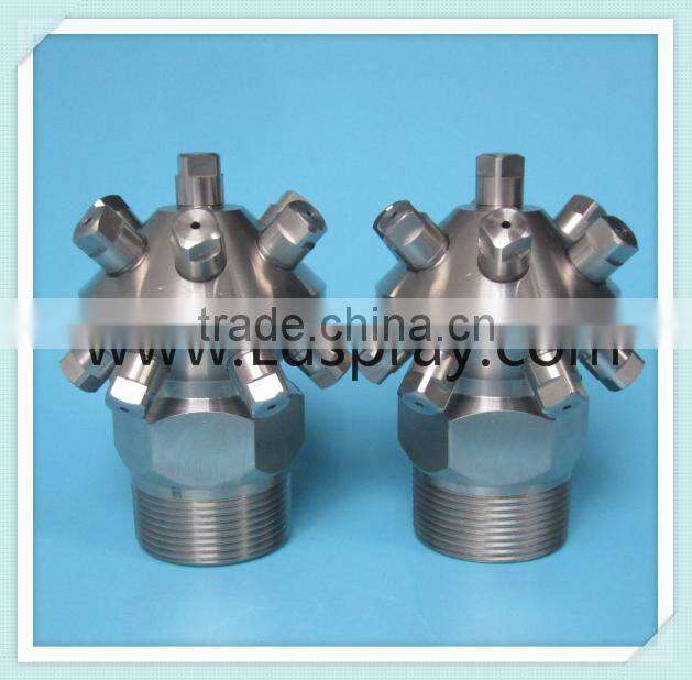 Fixed stable female or male tank bottle clean wash nozzle with 13pcs spray heads