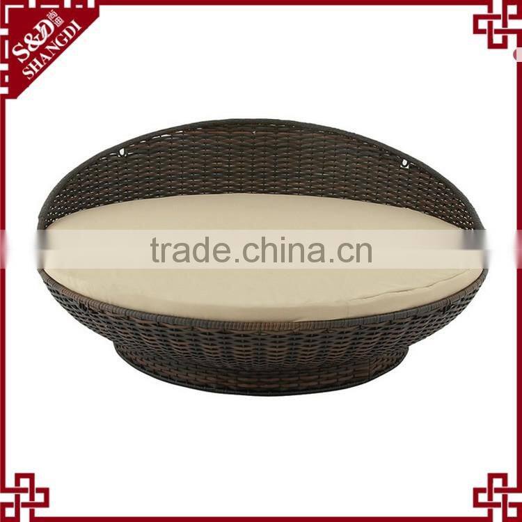 Outdoor rattan furniture uniuqe design outdoor waterproof daybed