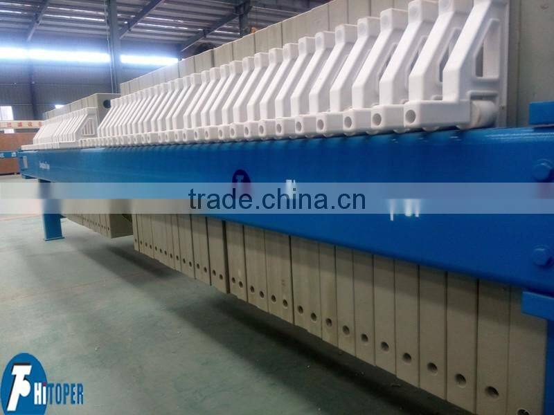 High efficiency unattended membrane filter press inwater pollution treatment