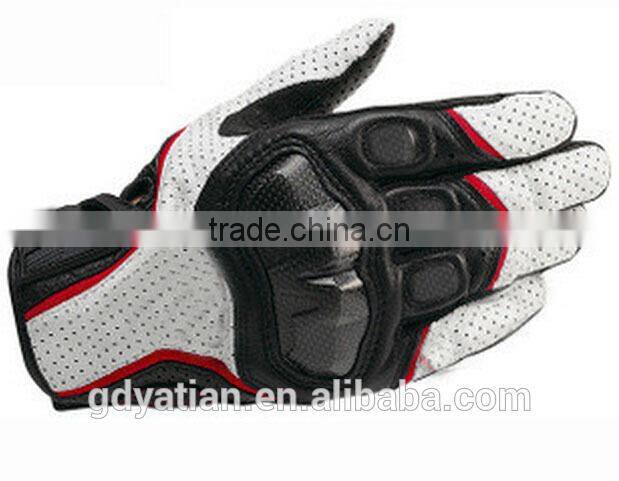Leather high quality attractive price mens motorcycle hand gloves