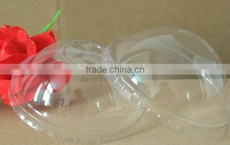 High transparent disposable dome lids for cups