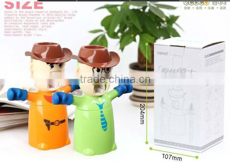 Love warriors wash set automatic toothpaste + dust Tumbler + couple toothbrush holder