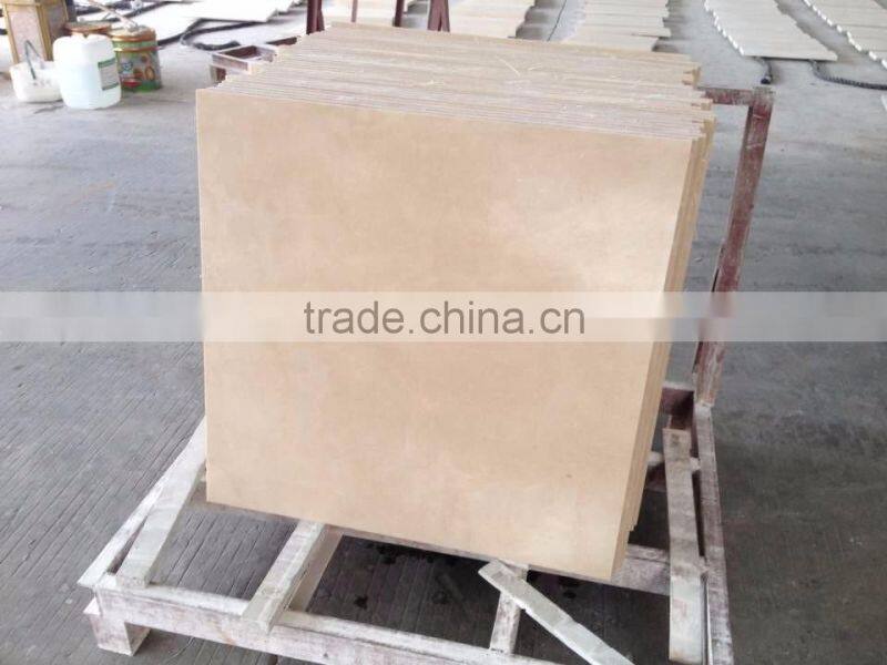 concise polished beige marble tile for floor and wall