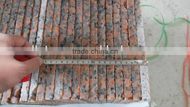 cheap good quality G562 maple red granite stairs