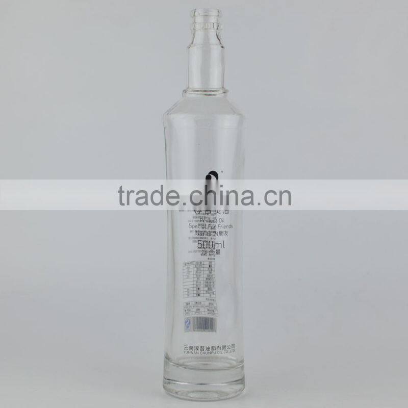 750ml Empty Vodka Black Glass Wine Bottles for Olive Oil Wholesale