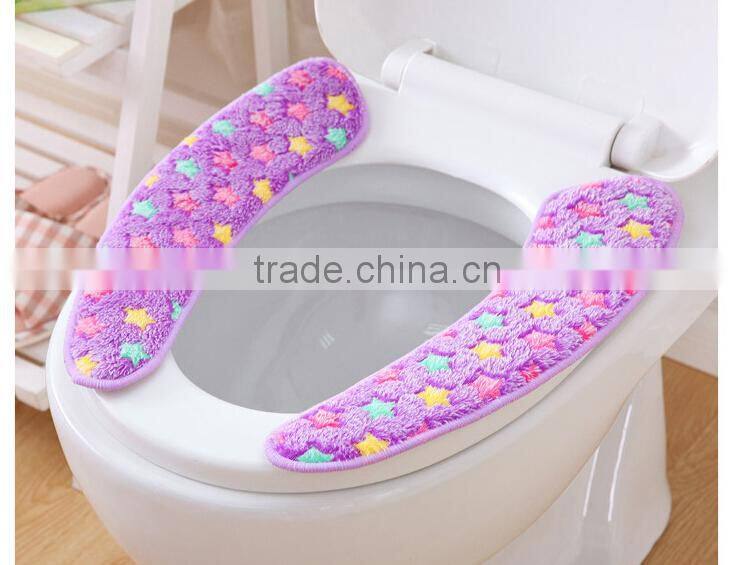 Q133 Fashion design wholesale two side sharp toilet seat cushion