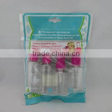 Small plane travel bottle set mini bottle