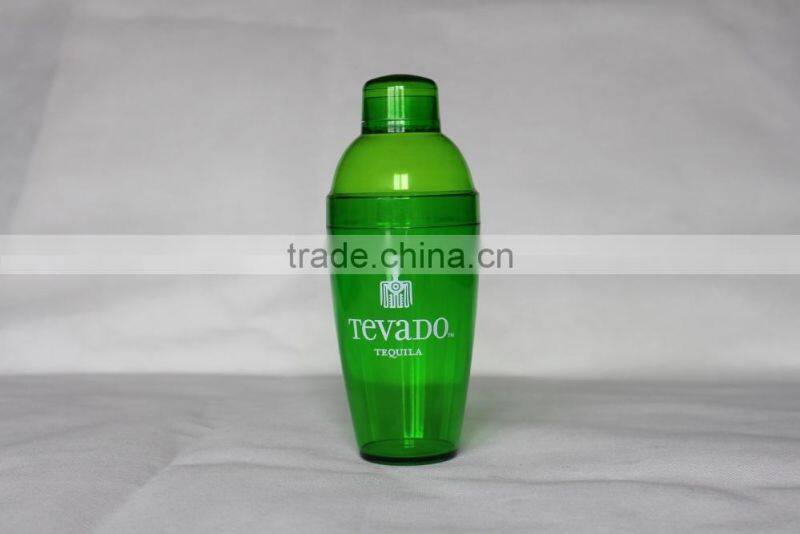 Sedex Audited Factory 200ml/ 350ml/400ml/550ml/700mlPlastic Cocktail Shaker