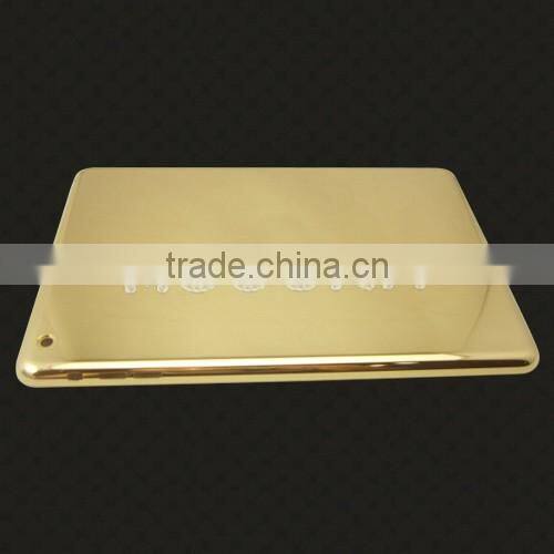 luxury item plating 24k gold housing for ipad air 2,gold housing back cover replacement for ipad mini3,24k gold housing for ipad