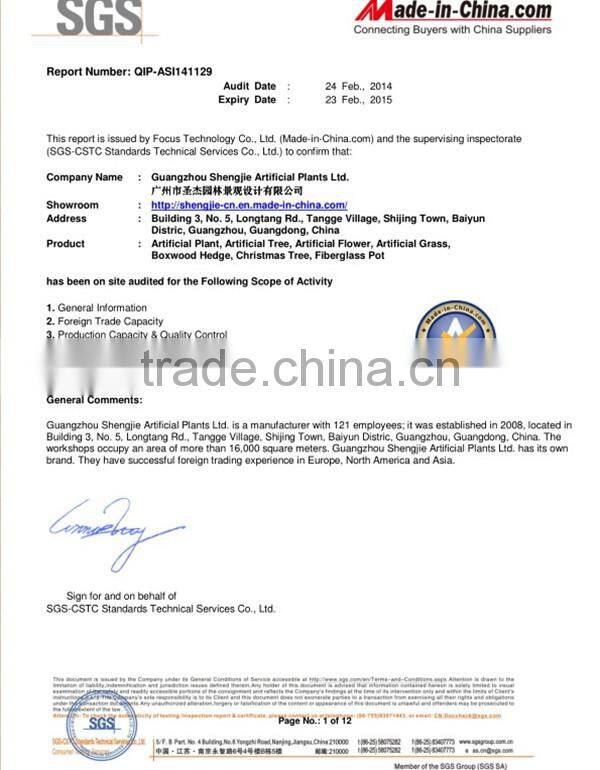 SJLJ013383 artificial succulent plants for wall / wedding / hotel decoration