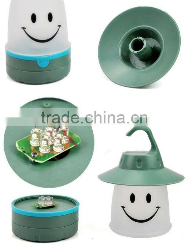 Supply multifunctional portable smiling face camping lamp / Camping Light