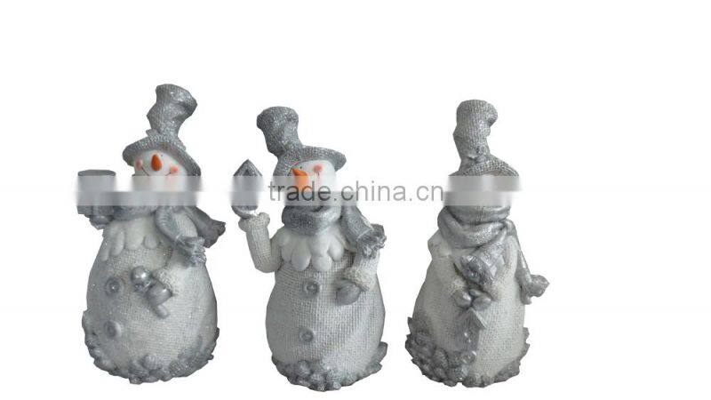2014 new handmade resin christmas snowmen for sale