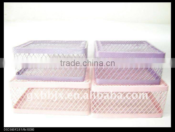Pink/Purple square wire storage wedding gifts souvenirs