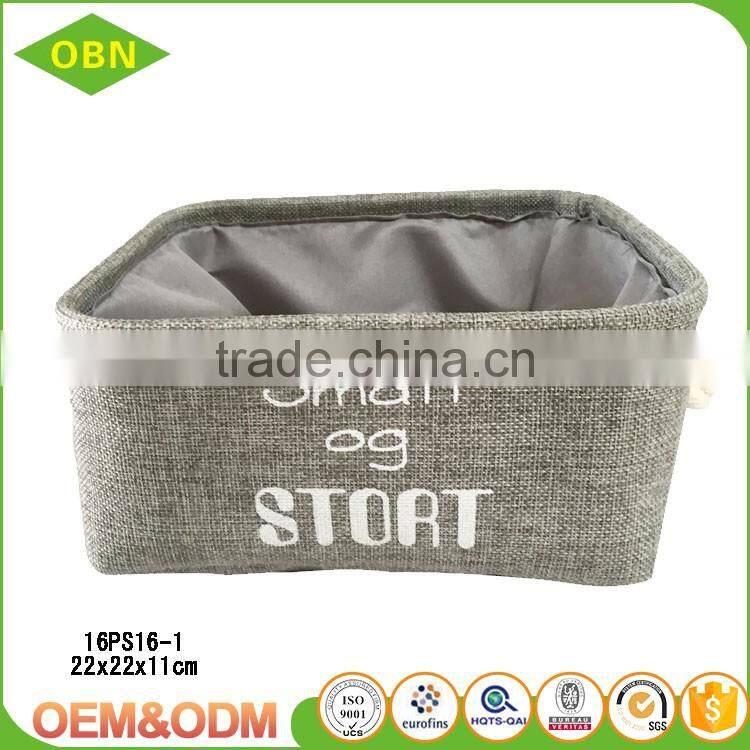 Wholesale Cheap fashion foldable canvas toys storage box made in China