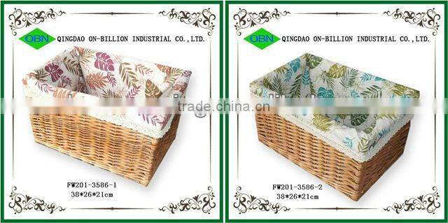 Hot sell woven wicker clothes basket storage unit