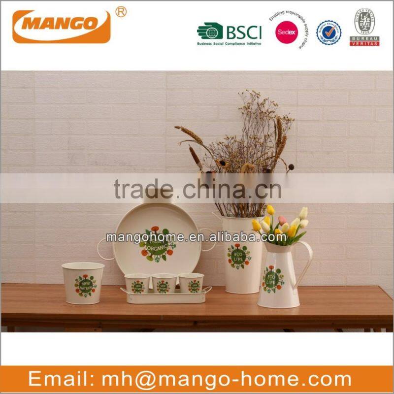 New Arrival Printing Garden Flower Pot Set