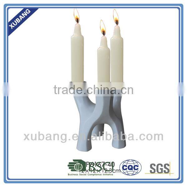 Wholesale High Quality Fashion Bird And Twig Poly Resin Candle Holder