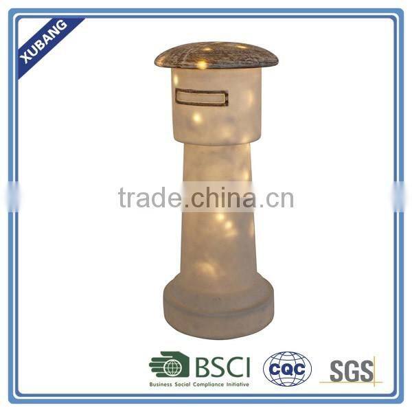 New design resin garden light for home decoration