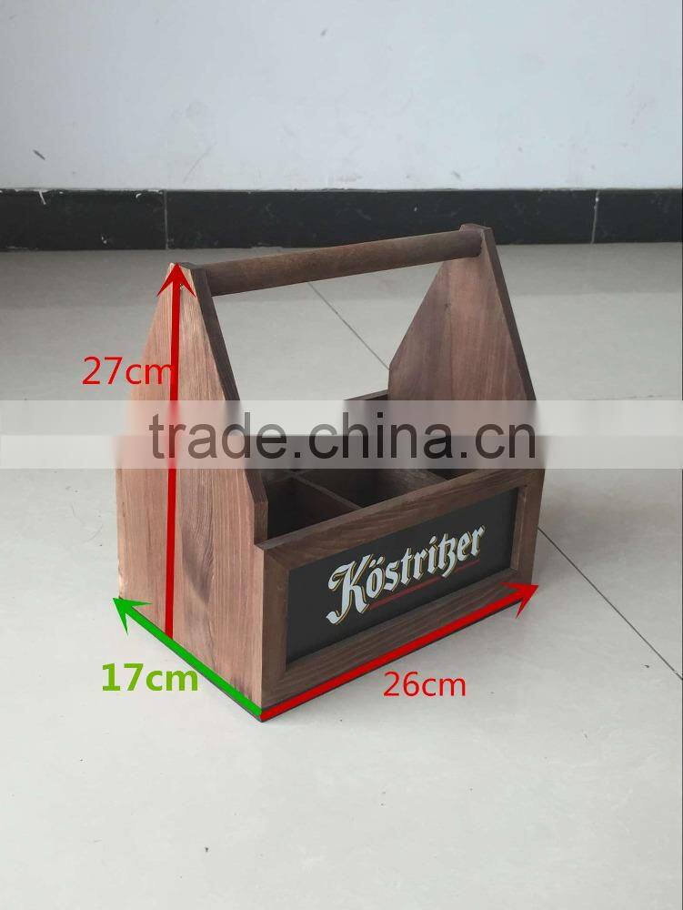 2016 hot sale hot sale pine wooden cup bottle holder