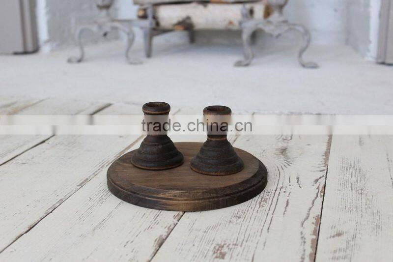Wedding Decor Rustic White Candle Holder