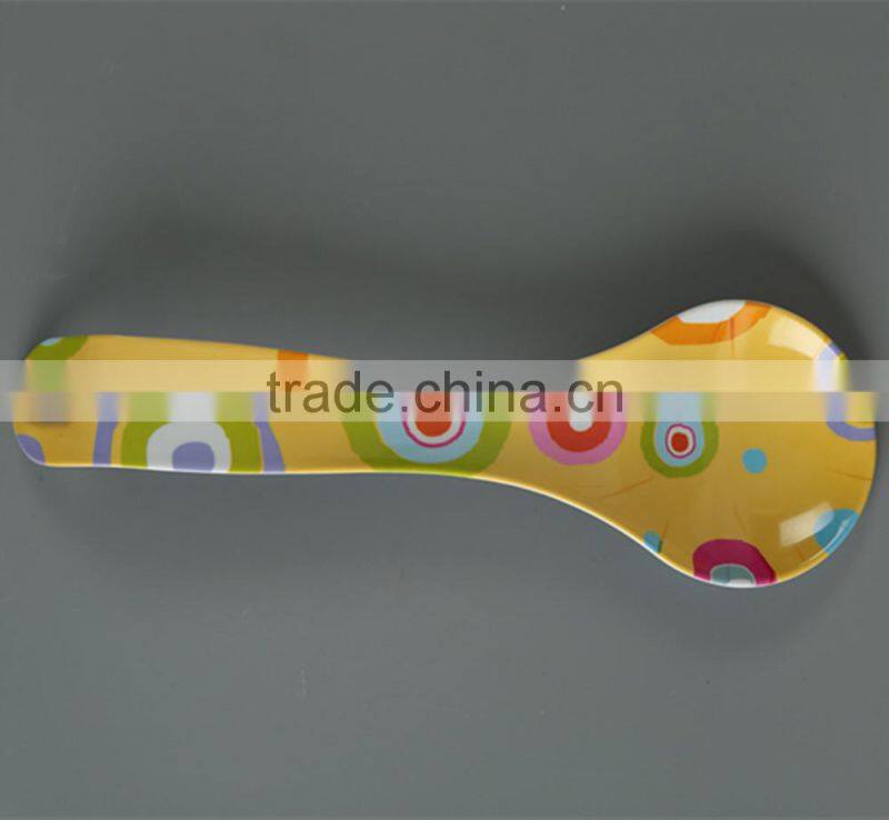 A1 Meneed melamine yellow kitchen rice plastic ladle spoon