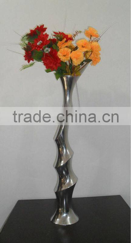 Interior Decoration Aluminium Flower Vases