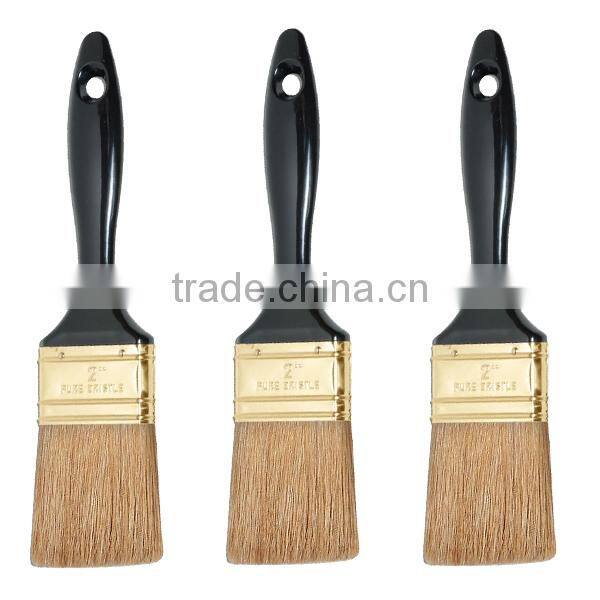 2" Pure Bristle Black Plastic Handle High Quality Paint Brush