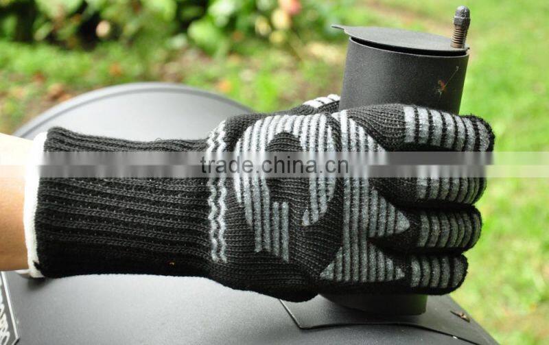 Amazon Silicon Heat Resistant Fireplace And Barbecue Pit Mitt BBQ Gloves,Kitchen Oven Use Heat Resistant Gloves