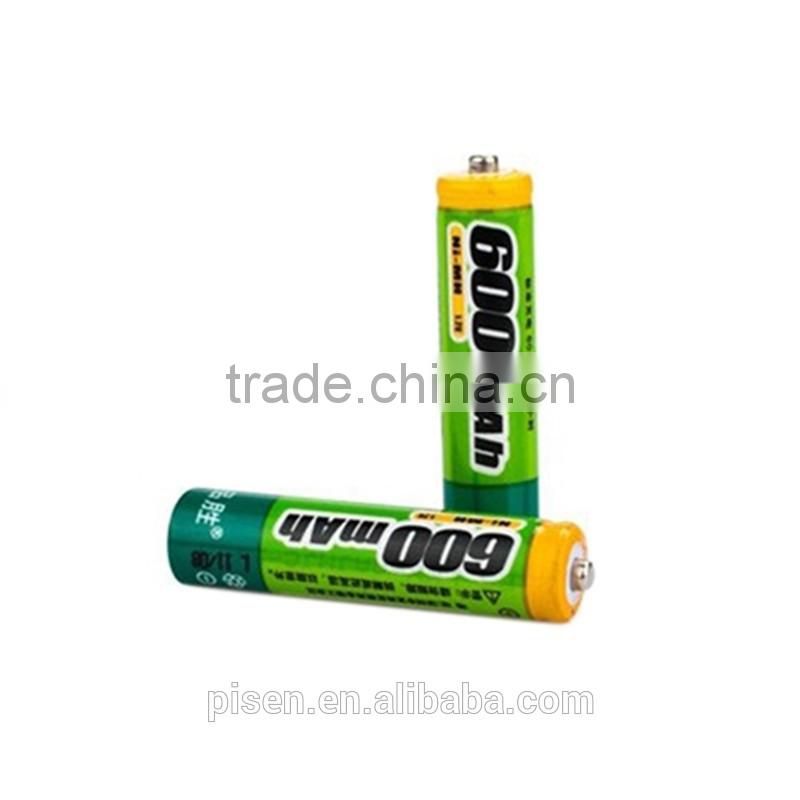 Pisen Rechargeable 1.2V AAA 600mAh Nimh Battery Pack