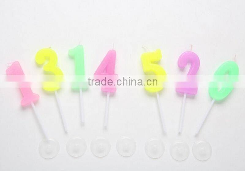Memorial Arabic Numerals Happy Birthday Candle