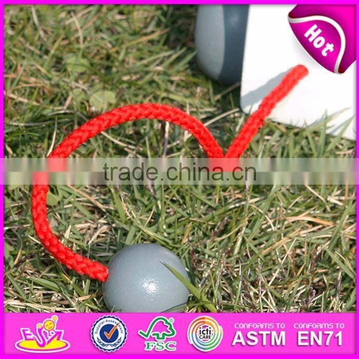 New Kid Cute Wooden Dog Pull Line Toy,Animal design wooden pull toy for kids,Wooden pull and push toy for children W05B095