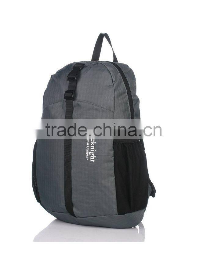 210D polyester/ nylon Outdoor travelling foldable backpack(CF-207)