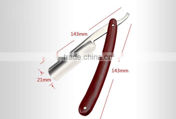 2017 New style folding straight barber razor with stainless steel blade