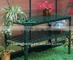 unilateral greenhouse with two roof windows